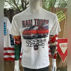 Vintage 1995 Ram Dodge Truck T-shirt Size L Ram Tough Ram Bad
